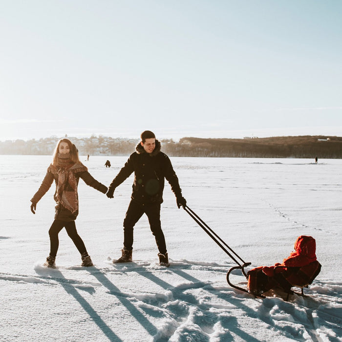 ski avec bébé
