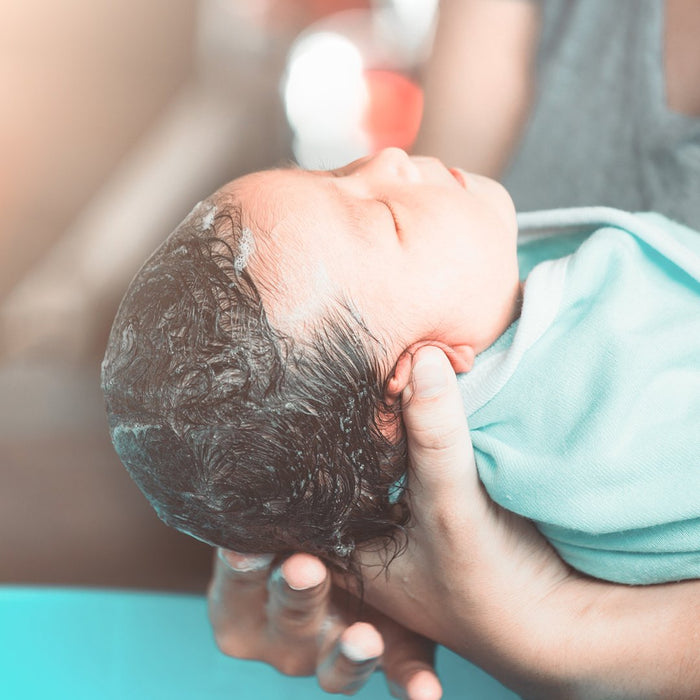 shampooing croûtes de lait